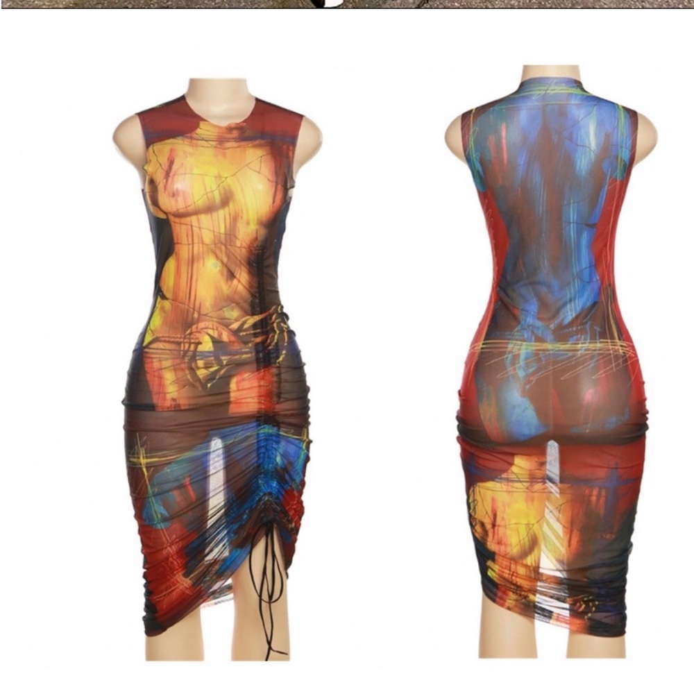 Sheer Midi/Maxi dress (NWOT)